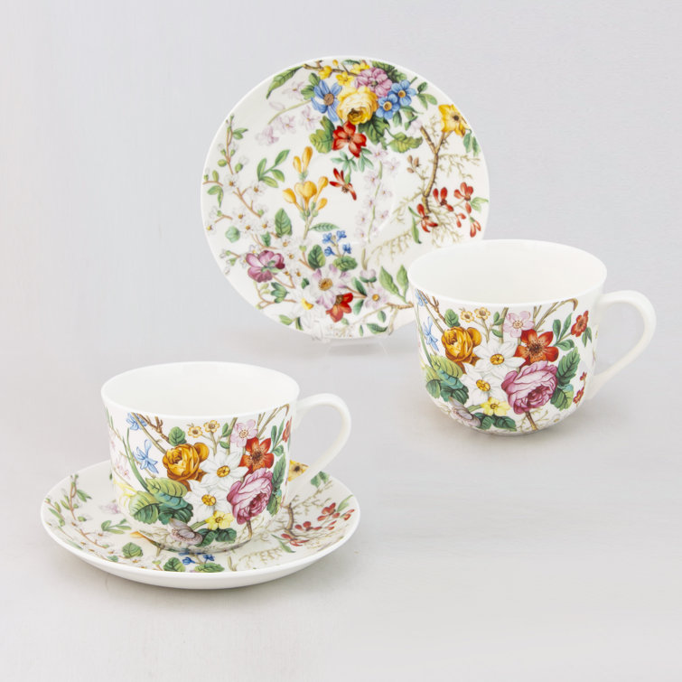 Bone china shop breakfast cups